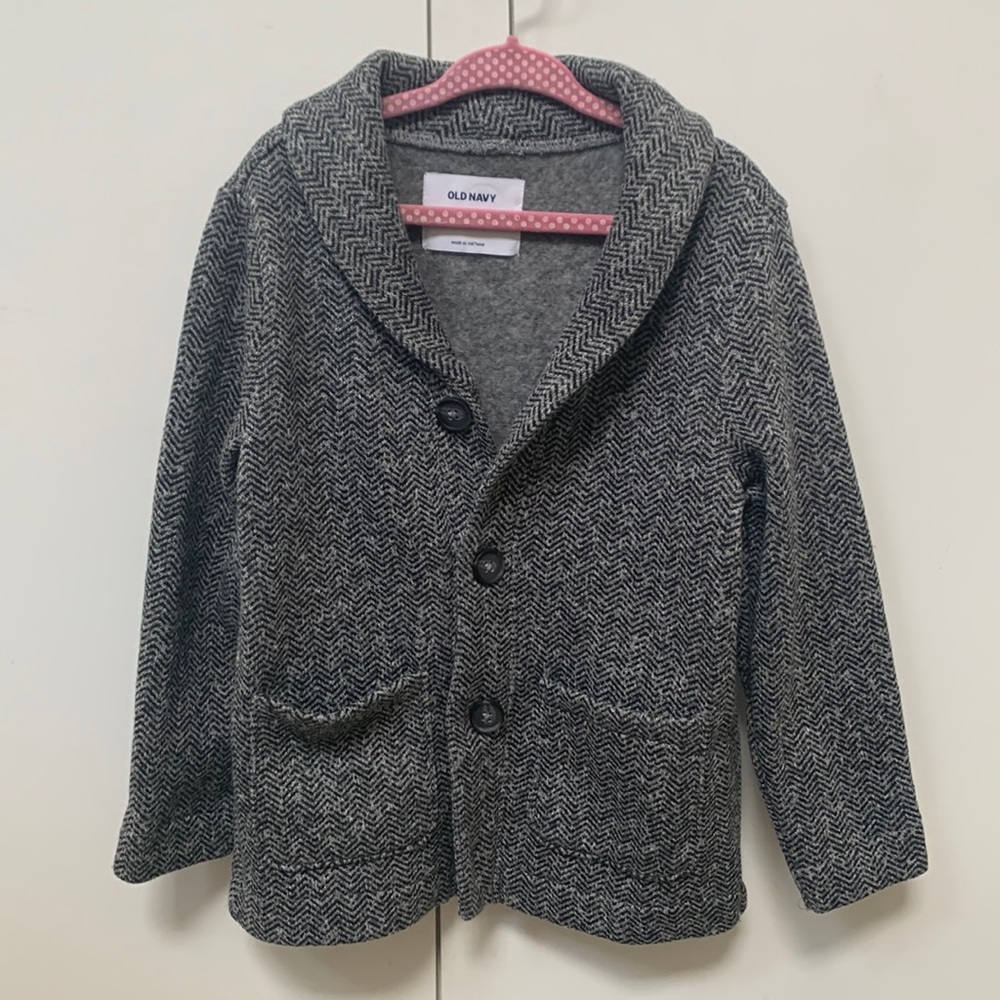 Grey fleece blazer by Old Navy size 5t
